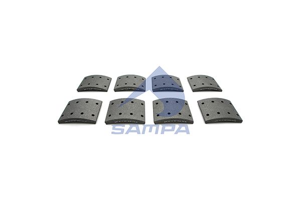 SAMPA stabdžių antdėklo rinkinys, būgninis stabdys 096.638