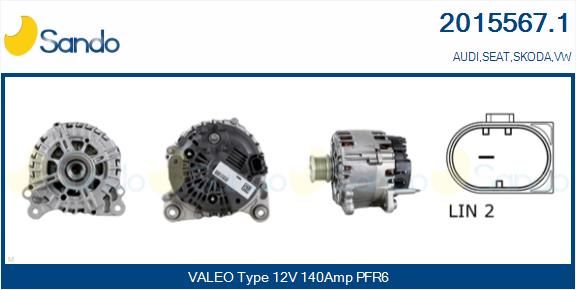 SANDO kintamosios srovės generatorius 2015567.1