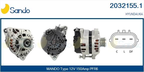 SANDO kintamosios srovės generatorius 2032155.1