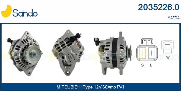 SANDO kintamosios srovės generatorius 2035226.0