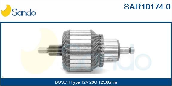 SANDO Якорь, стартер SAR10174.0