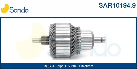 SANDO Якорь, стартер SAR10194.9