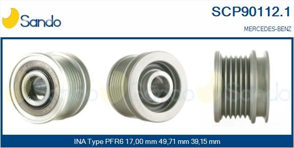 SANDO Ременный шкив, генератор SCP90112.1