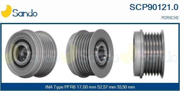 SANDO Ременный шкив, генератор SCP90121.0