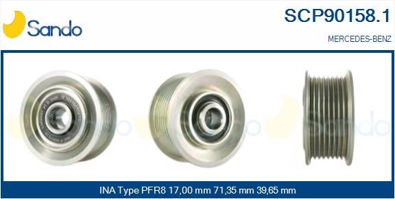 SANDO Ременный шкив, генератор SCP90158.1