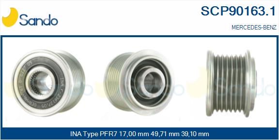 SANDO Ременный шкив, генератор SCP90163.1