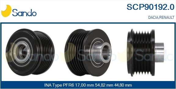 SANDO Ременный шкив, генератор SCP90192.0