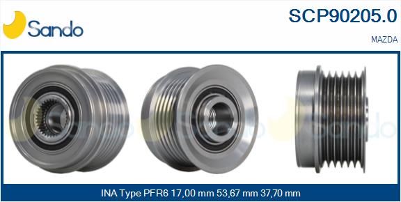 SANDO Ременный шкив, генератор SCP90205.0