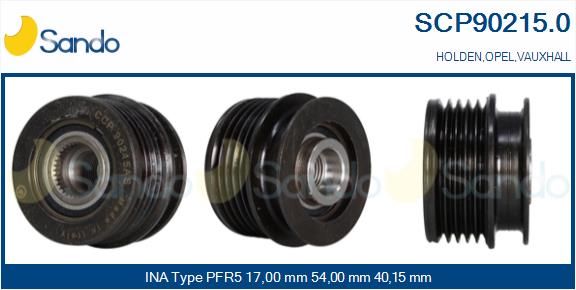 SANDO Ременный шкив, генератор SCP90215.0