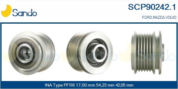 SANDO Ременный шкив, генератор SCP90242.1