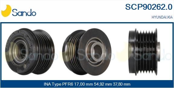 SANDO Ременный шкив, генератор SCP90262.0