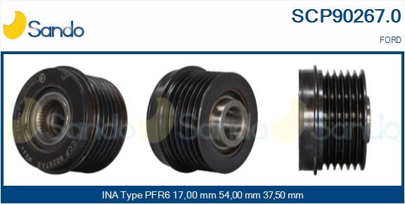 SANDO Ременный шкив, генератор SCP90267.0