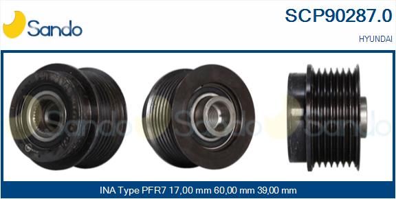 SANDO Ременный шкив, генератор SCP90287.0