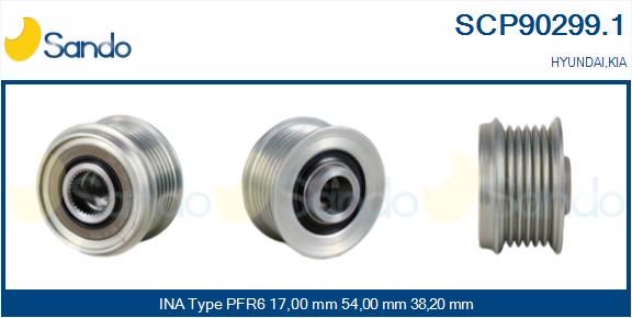 SANDO Ременный шкив, генератор SCP90299.1
