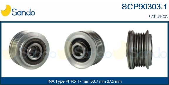 SANDO Ременный шкив, генератор SCP90303.1
