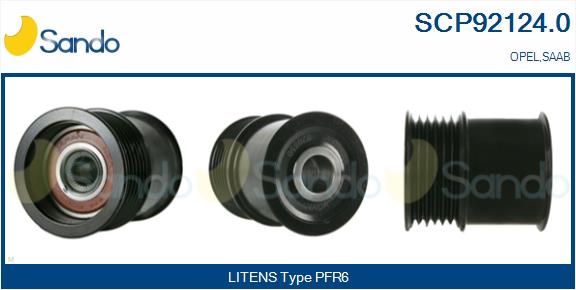 SANDO Ременный шкив, генератор SCP92124.0