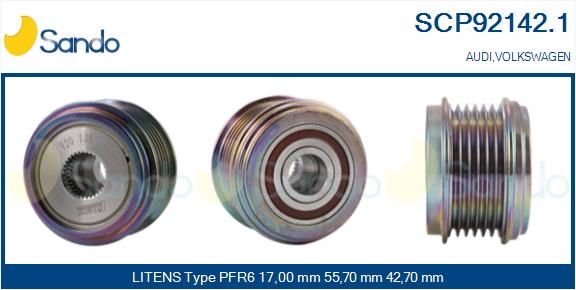 SANDO Ременный шкив, генератор SCP92142.1