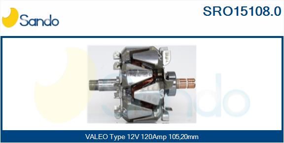 SANDO rotorius, kintamosios srovės generatorius SRO15108.0
