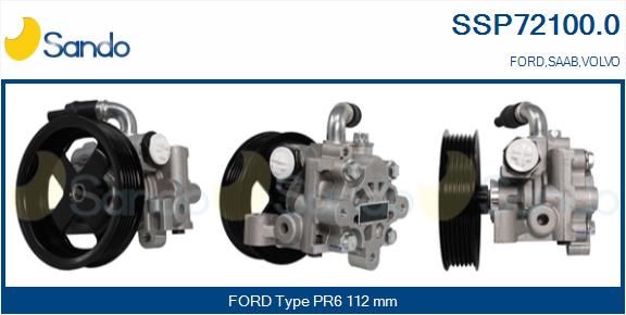 SANDO Гидравлический насос, рулевое управление SSP72100.0