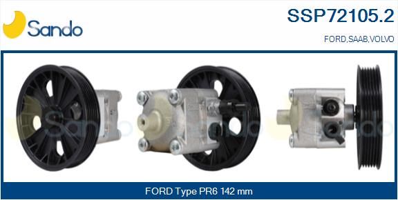 SANDO Гидравлический насос, рулевое управление SSP72105.2