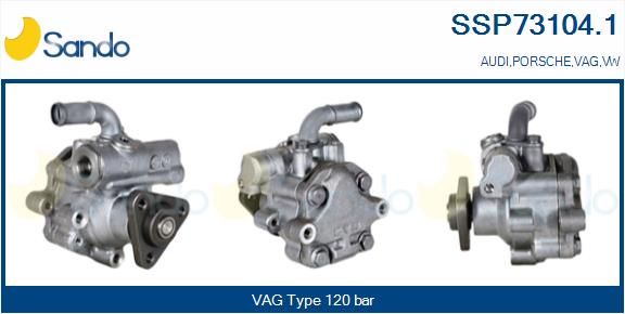 SANDO Гидравлический насос, рулевое управление SSP73104.1