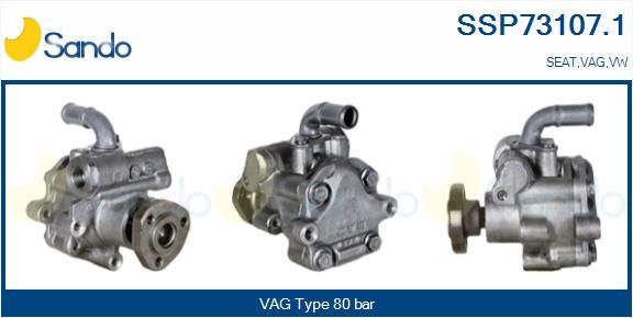 SANDO Гидравлический насос, рулевое управление SSP73107.1