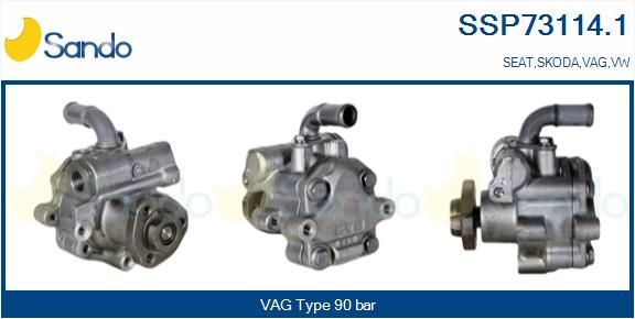 SANDO Гидравлический насос, рулевое управление SSP73114.1