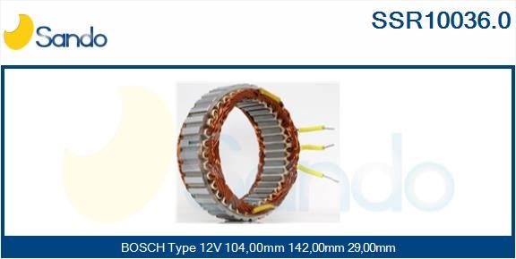 SANDO statorius, kintamosios srovės generatorius SSR10036.0