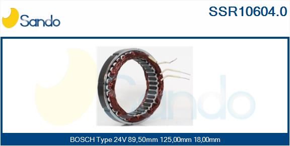 SANDO statorius, kintamosios srovės generatorius SSR10604.0