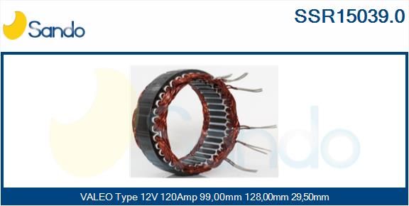 SANDO statorius, kintamosios srovės generatorius SSR15039.0