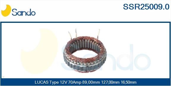 SANDO statorius, kintamosios srovės generatorius SSR25009.0