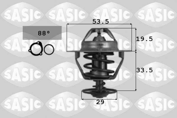 SASIC termostatas, aušinimo skystis 3306038