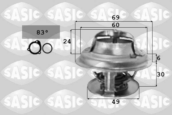 SASIC Термостат, охлаждающая жидкость 3371341