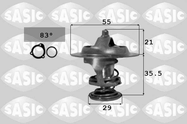 SASIC termostatas, aušinimo skystis 3381231