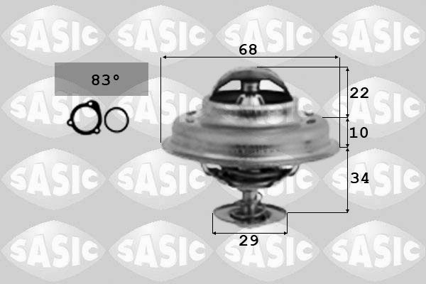 SASIC termostatas, aušinimo skystis 3381251