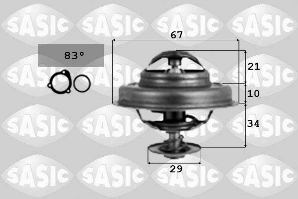 SASIC termostatas, aušinimo skystis 4000368