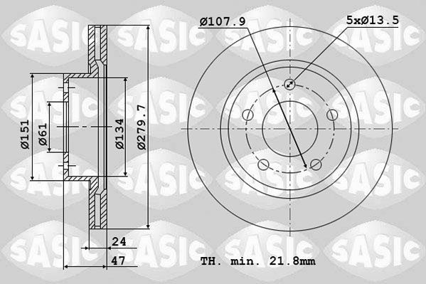 SASIC Тормозной диск 4004298J