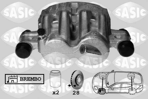 SASIC Тормозной суппорт 6500062