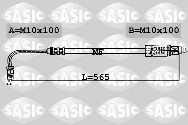 SASIC stabdžių žarnelė 6600006