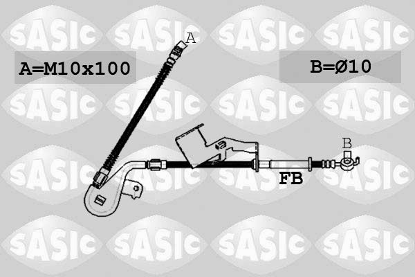 SASIC stabdžių žarnelė 6600029