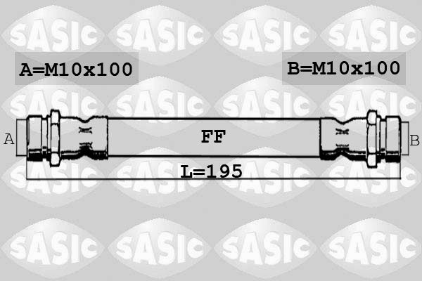 SASIC Тормозной шланг 6600047