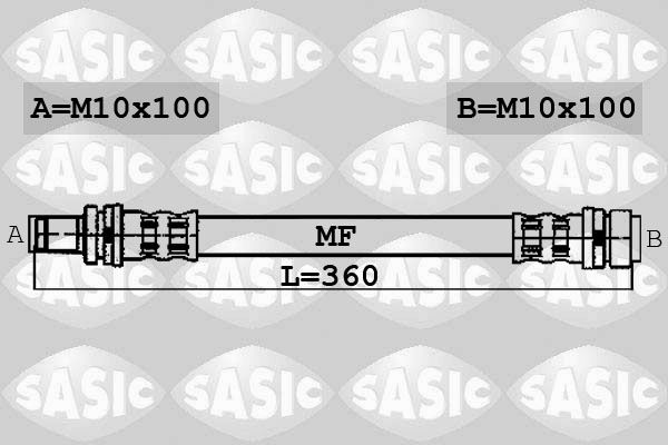 SASIC stabdžių žarnelė 6600048