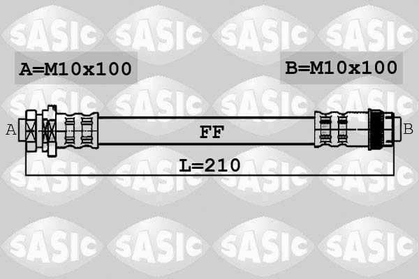 SASIC stabdžių žarnelė 6604018