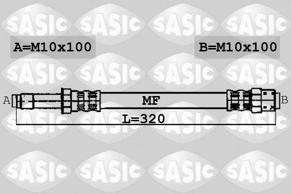 SASIC Тормозной шланг 6606019