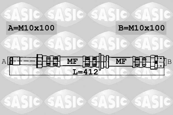 SASIC Тормозной шланг 6606035