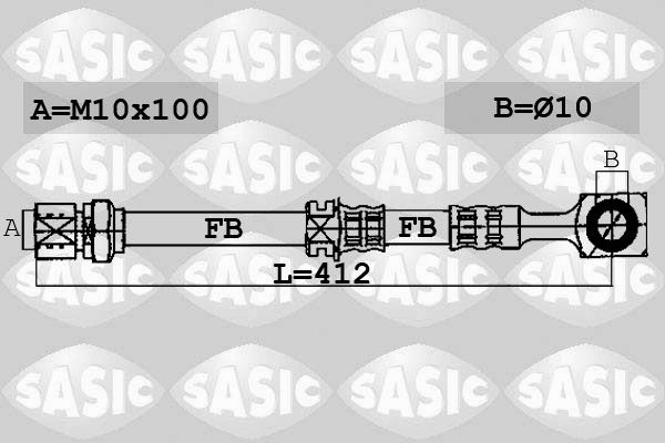 SASIC Тормозной шланг 6606043