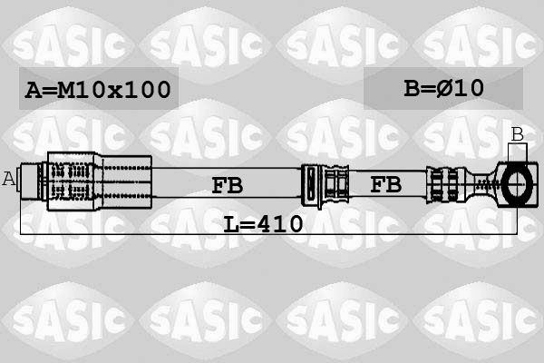 SASIC Тормозной шланг 6606044