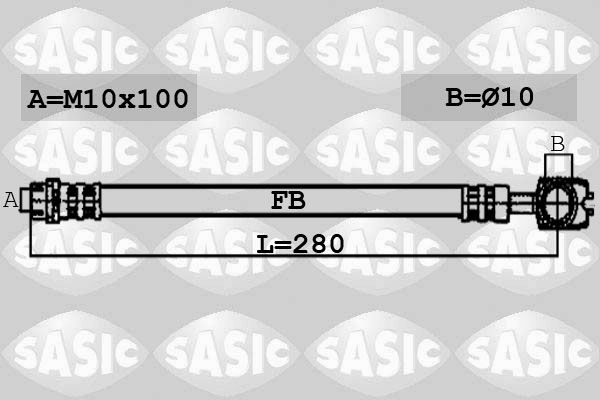 SASIC stabdžių žarnelė 6606079