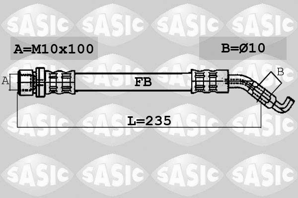 SASIC stabdžių žarnelė 6606089