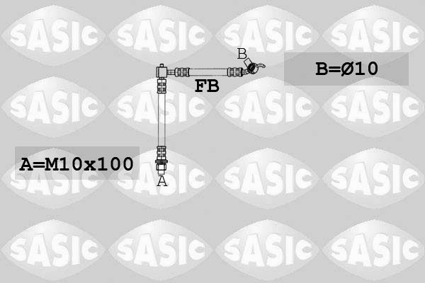 SASIC Тормозной шланг 6606091